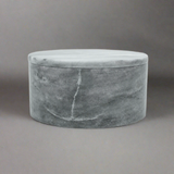 Cloud Grey Marble Circular Keepsake Urn