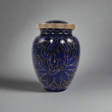 Indigo Cloisonné Cremation Keepsake Urn