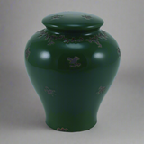 Linden Green Ceramic Cremation Urn in Large