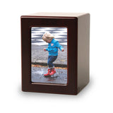 Cherry MDF Child Cremation Photo Urn