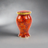 Etienne Keepsake Urn With Autumn Leaves