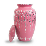 Garland Drop Cremation Urn in Pink