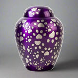 Paws of Love Pet Urn in Purple