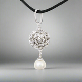 Filigree Pearl Cremation Necklace