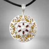 Floral Pearl Cremation Necklace