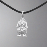 Dachshund Cremation Pendant In Sterling Silver