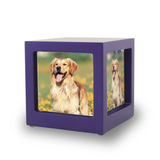 Violet Pet Photo Cube Urn in Extra Small