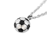 Soccer Ball Cremation Pendant in Stainless Steel