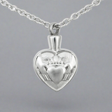 Stainless Steel Claddagh Cremation Pendant