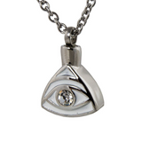 Eye of Providence Cremation Pendant In Stainless Steel