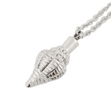 Seashell Cremation Pendant in Stainless Steel