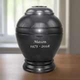 Midnight Marble Cremation Urn In Extra Small