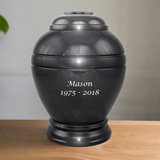 Midnight Marble Cremation Urn In Extra Small