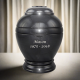 Midnight Marble Cremation Urn In Extra Small