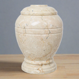 Ringed Alluvium Marble Cremation Urn in Extra Small