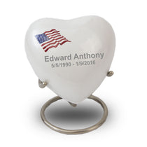 Red, White and Blue Flag Keepsake Heart