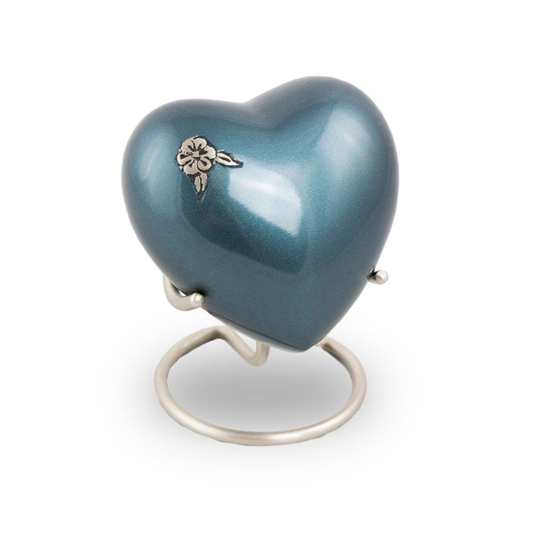 Artisan Heart Cremation Keepsake - Indigo