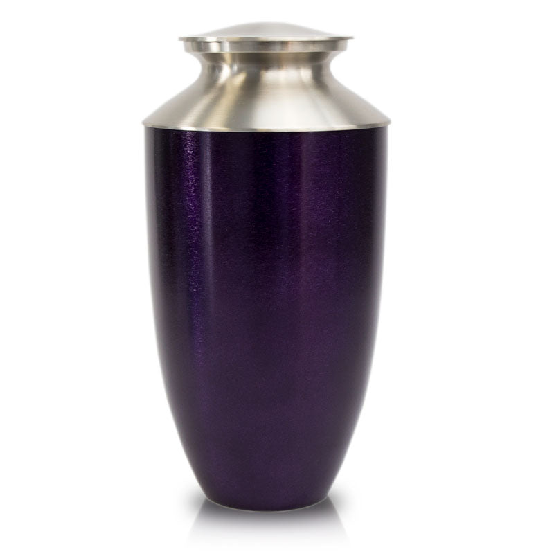 Purple Monterey Bronze Cremation Urn