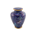 Nouveau Butterfly Cloisonne Urn - Extra Small