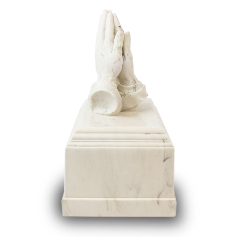 Praying Hands Marbleized Cremation Urn