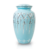 Garland Drop Cremation Urn - Blue