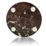 Red Marble Cremation Urn Circular Keepsake Box - Small