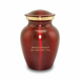 Brass Crimson Pet Cremation Urns - Extra Small