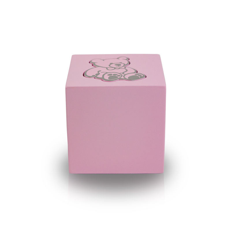 Baby Pink Teddy Bear Infant Cremation Urn