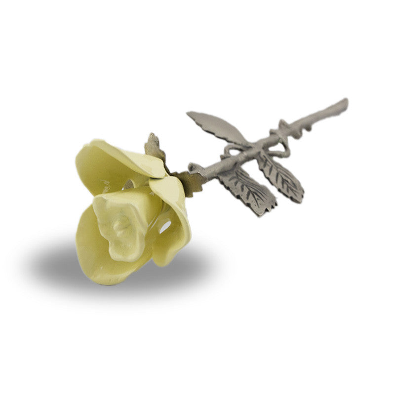 Yellow Rose Stem Cremation Keepsake