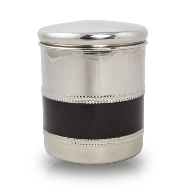 Metal Pet Cremation Urn - Black Band