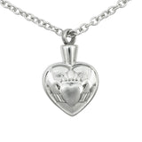 Stainless Steel Claddagh Cremation Pendant