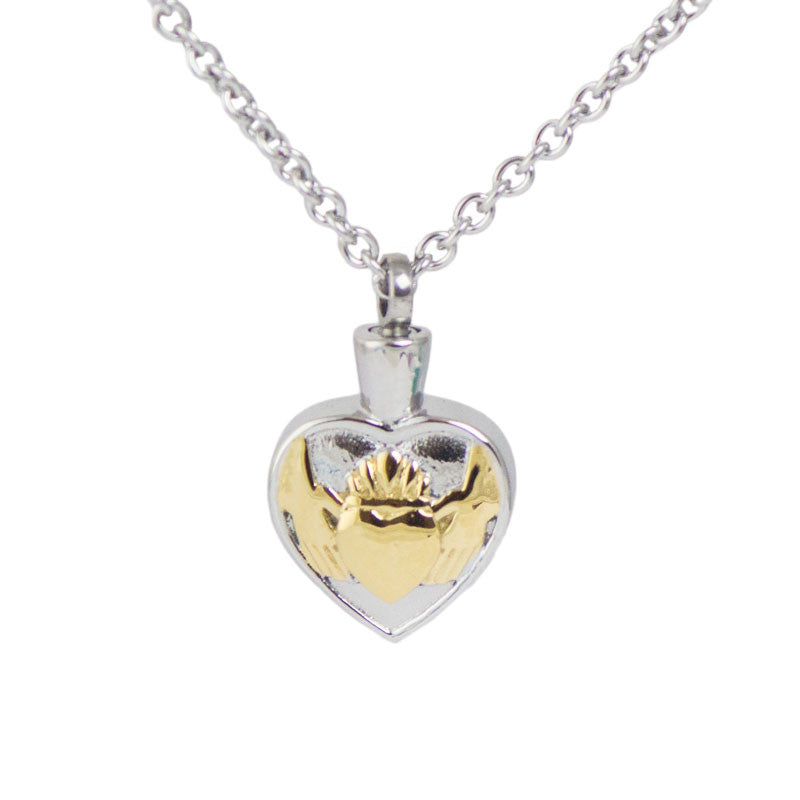 Golden Claddagh Cremation Pendant